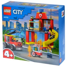 Конструктор LEGO City: Пожарная часть и пожарная машина 60375 картинка 372818 - МосИгра